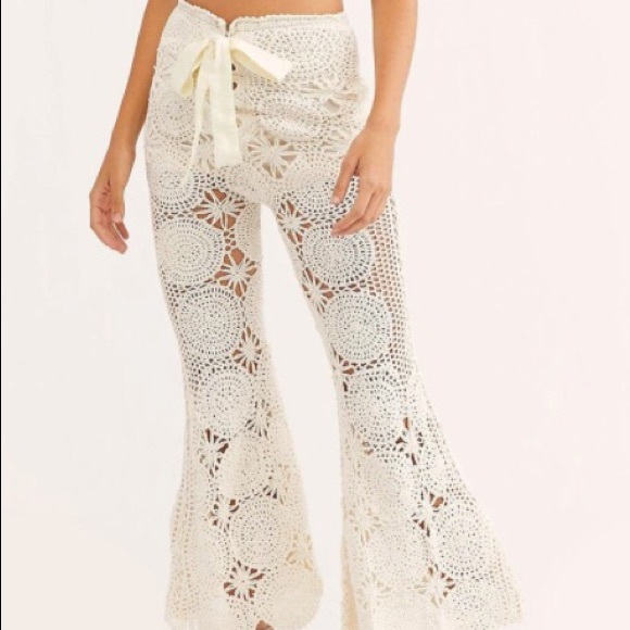 SOLD Free People Crochet Pants - Picture 2 of 3